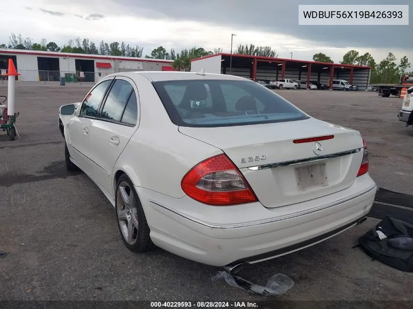 2009 Mercedes-Benz E 350 VIN: WDBUF56X19B426393 Lot: 40229593