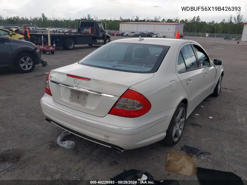 2009 Mercedes-Benz E 350 VIN: WDBUF56X19B426393 Lot: 40229593