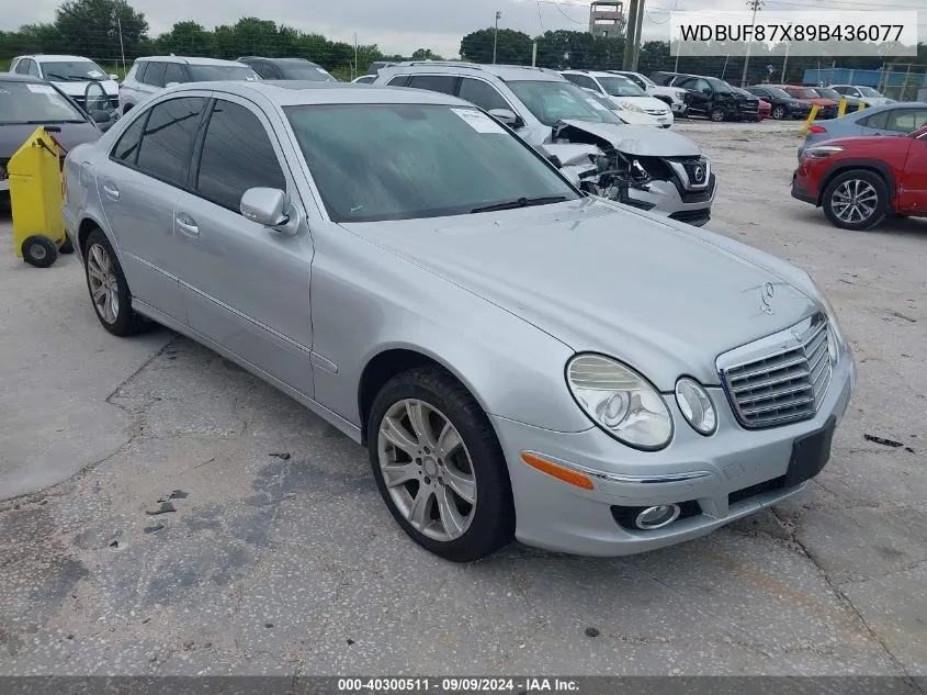 2009 Mercedes-Benz E 350 4Matic VIN: WDBUF87X89B436077 Lot: 40300511