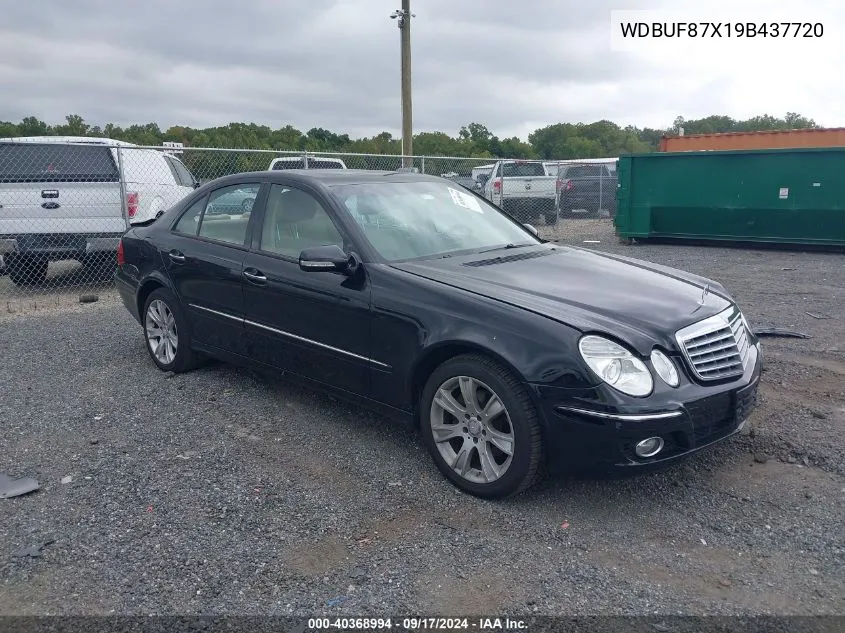 2009 Mercedes-Benz E 350 4Matic VIN: WDBUF87X19B437720 Lot: 40368994