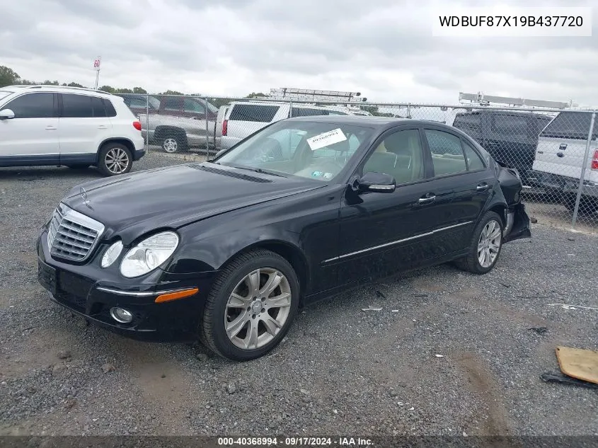 2009 Mercedes-Benz E 350 4Matic VIN: WDBUF87X19B437720 Lot: 40368994