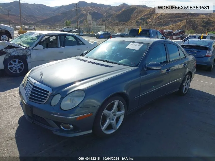 2009 Mercedes-Benz E 350 VIN: WDBUF56X59B369681 Lot: 40492215