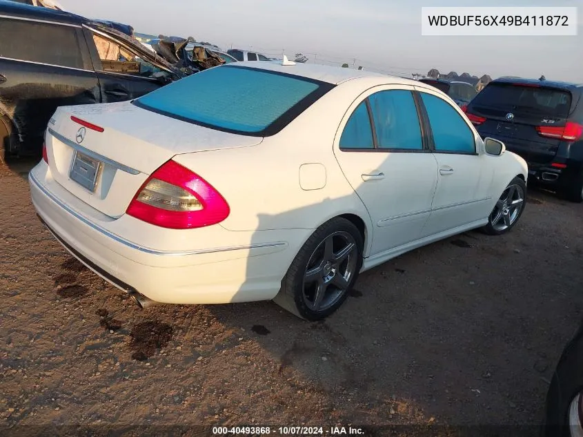 2009 Mercedes-Benz E 350 VIN: WDBUF56X49B411872 Lot: 40493868