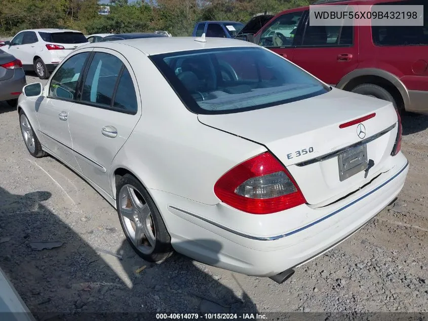 2009 Mercedes-Benz E 350 VIN: WDBUF56X09B432198 Lot: 40614079