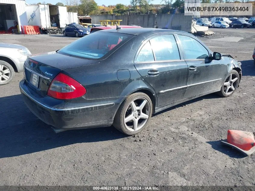 WDBUF87X49B363404 2009 Mercedes-Benz E 350 4Matic