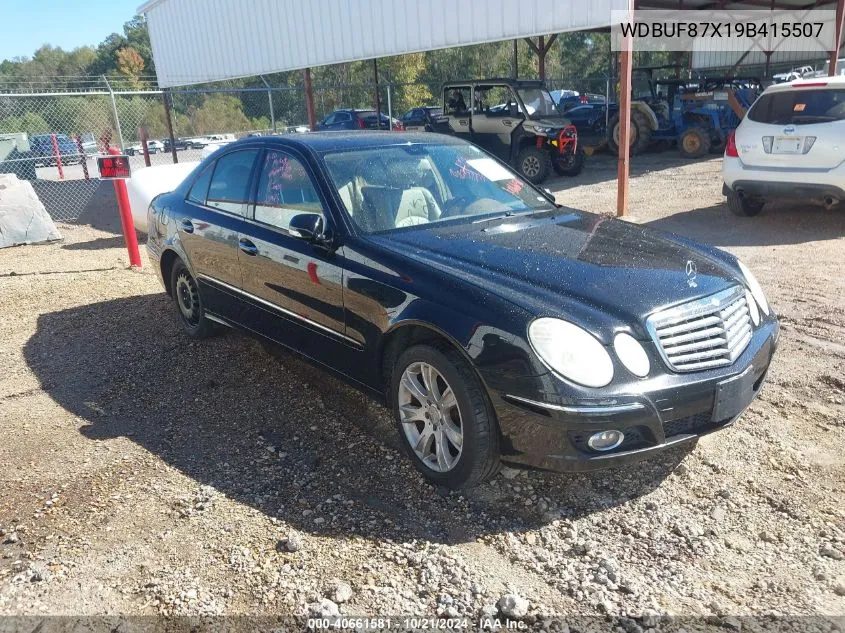 2009 Mercedes-Benz E 350 4Matic VIN: WDBUF87X19B415507 Lot: 40661581