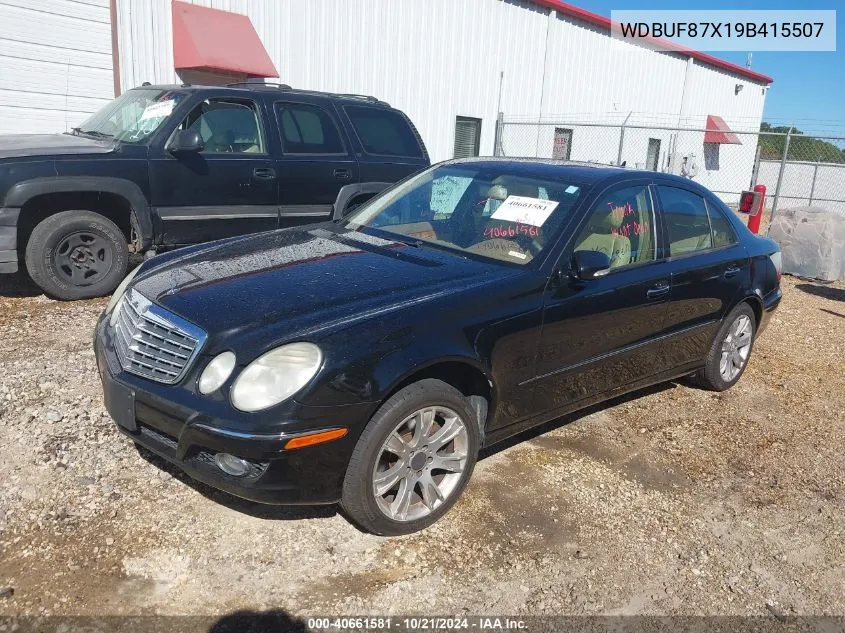 2009 Mercedes-Benz E 350 4Matic VIN: WDBUF87X19B415507 Lot: 40661581