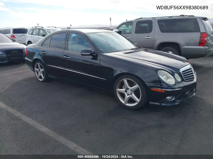 2009 Mercedes-Benz E 350 VIN: WDBUF56XX9B380689 Lot: 40685496