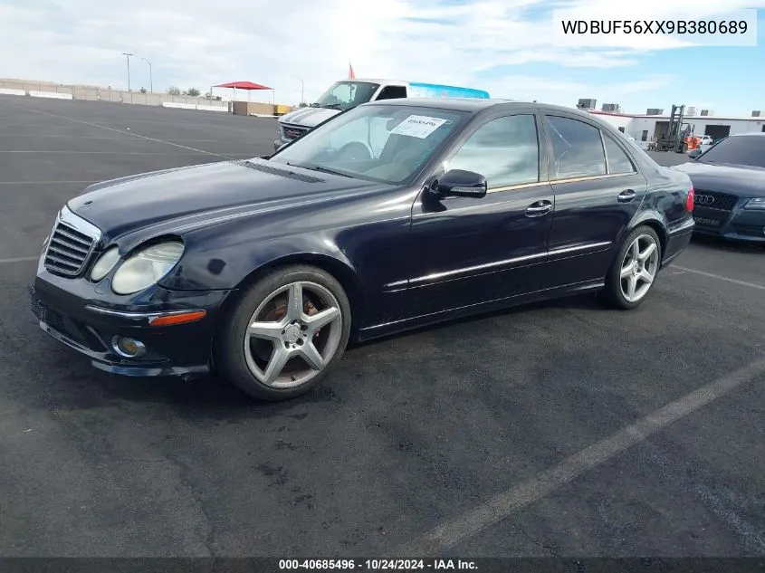 2009 Mercedes-Benz E 350 VIN: WDBUF56XX9B380689 Lot: 40685496