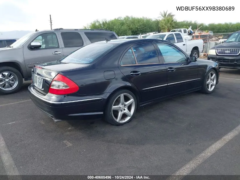 2009 Mercedes-Benz E 350 VIN: WDBUF56XX9B380689 Lot: 40685496