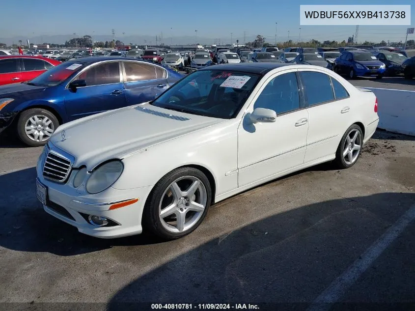 2009 Mercedes-Benz E 350 VIN: WDBUF56XX9B413738 Lot: 40810781