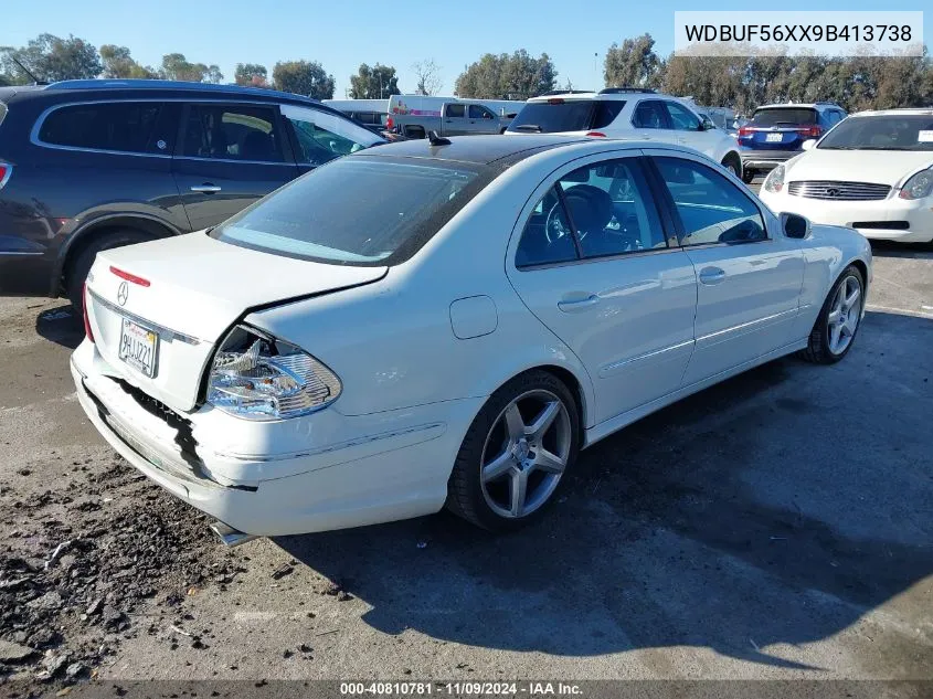 2009 Mercedes-Benz E 350 VIN: WDBUF56XX9B413738 Lot: 40810781