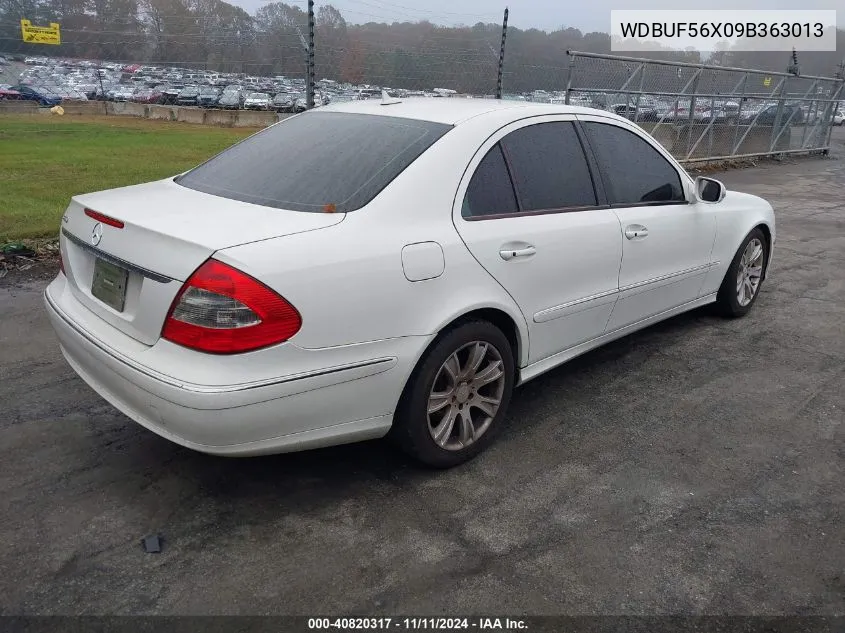 2009 Mercedes-Benz E 350 VIN: WDBUF56X09B363013 Lot: 40820317