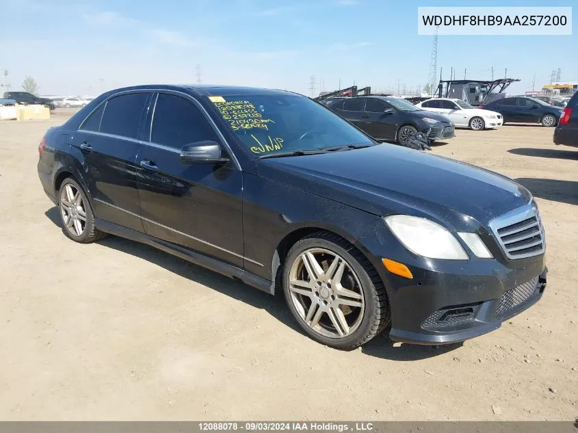 2010 Mercedes-Benz E-Class VIN: WDDHF8HB9AA257200 Lot: 12088078