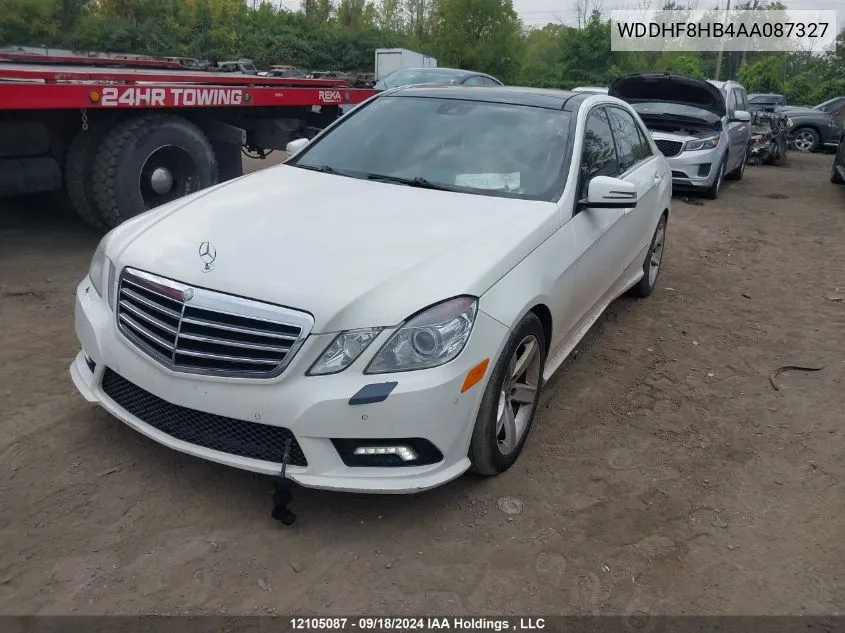 2010 Mercedes-Benz E-Class VIN: WDDHF8HB4AA087327 Lot: 12105087