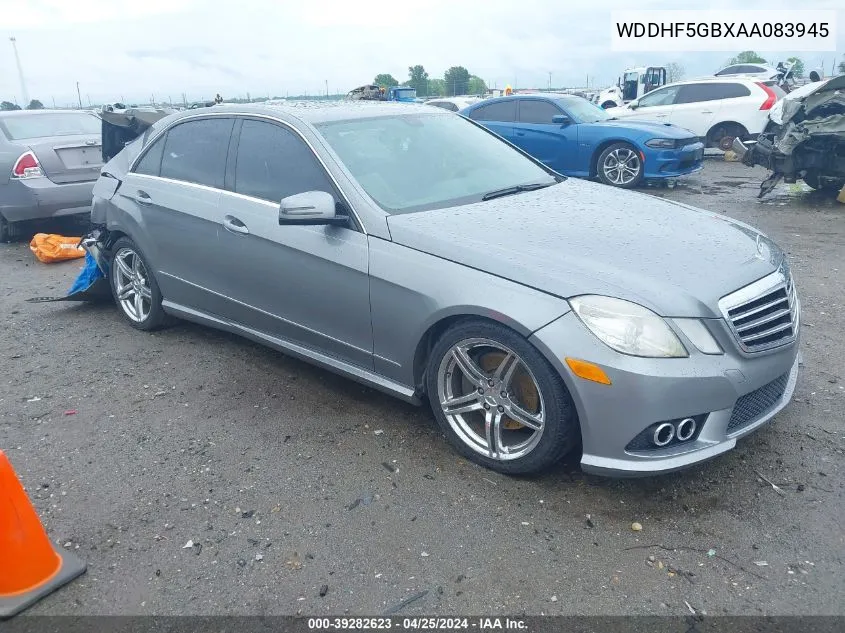 2010 Mercedes-Benz E 350 VIN: WDDHF5GBXAA083945 Lot: 39282623