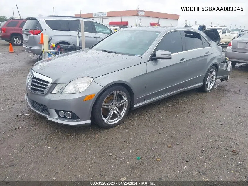 2010 Mercedes-Benz E 350 VIN: WDDHF5GBXAA083945 Lot: 39282623