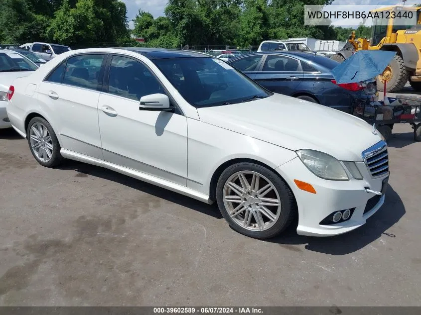 2010 Mercedes-Benz E 350 4Matic VIN: WDDHF8HB6AA123440 Lot: 39602589