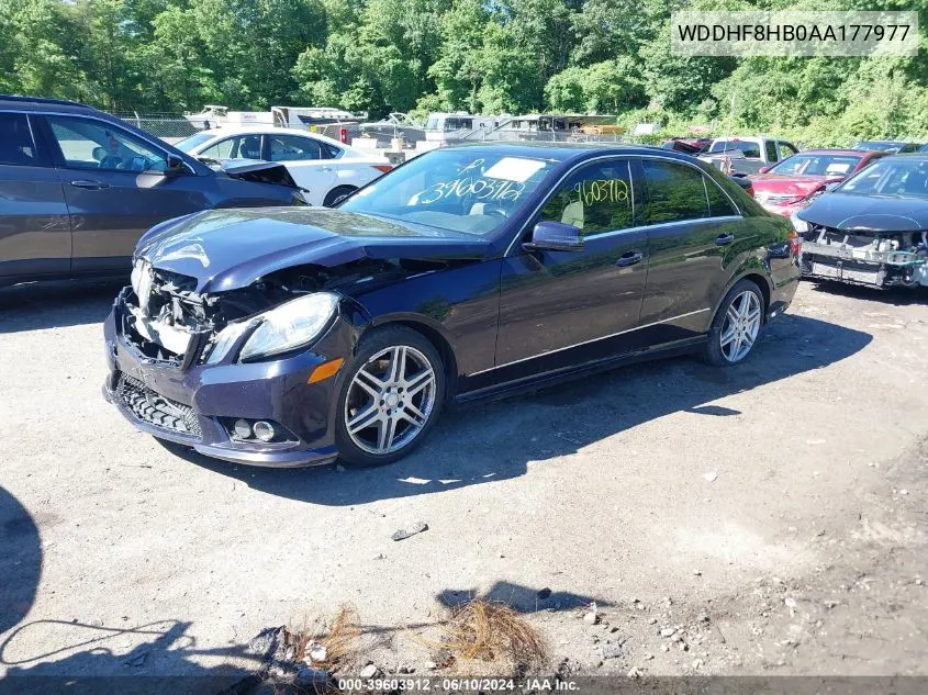 2010 Mercedes-Benz E 350 4Matic VIN: WDDHF8HB0AA177977 Lot: 39603912