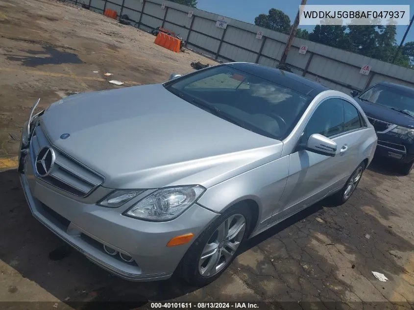 2010 Mercedes-Benz E 350 VIN: WDDKJ5GB8AF047937 Lot: 40101611