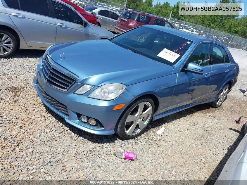 2010 Mercedes-Benz E 350 VIN: WDDHF5GB2AA057825 Lot: 40151822