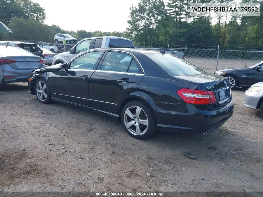 2010 Mercedes-Benz E 350 4Matic VIN: WDDHF8HB1AA179592 Lot: 40188040