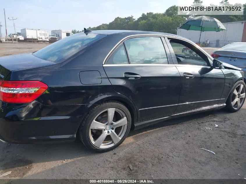 2010 Mercedes-Benz E 350 4Matic VIN: WDDHF8HB1AA179592 Lot: 40188040