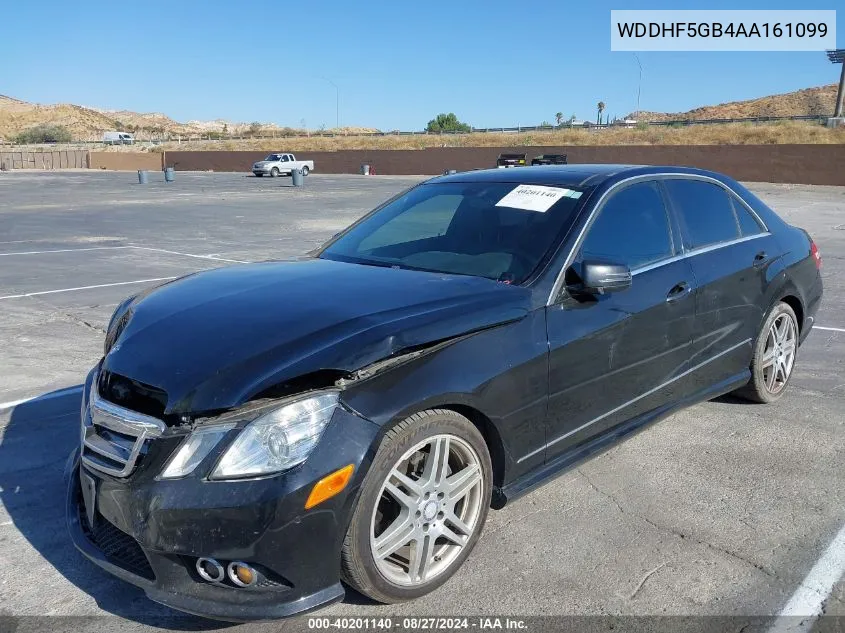 2010 Mercedes-Benz E 350 VIN: WDDHF5GB4AA161099 Lot: 40201140