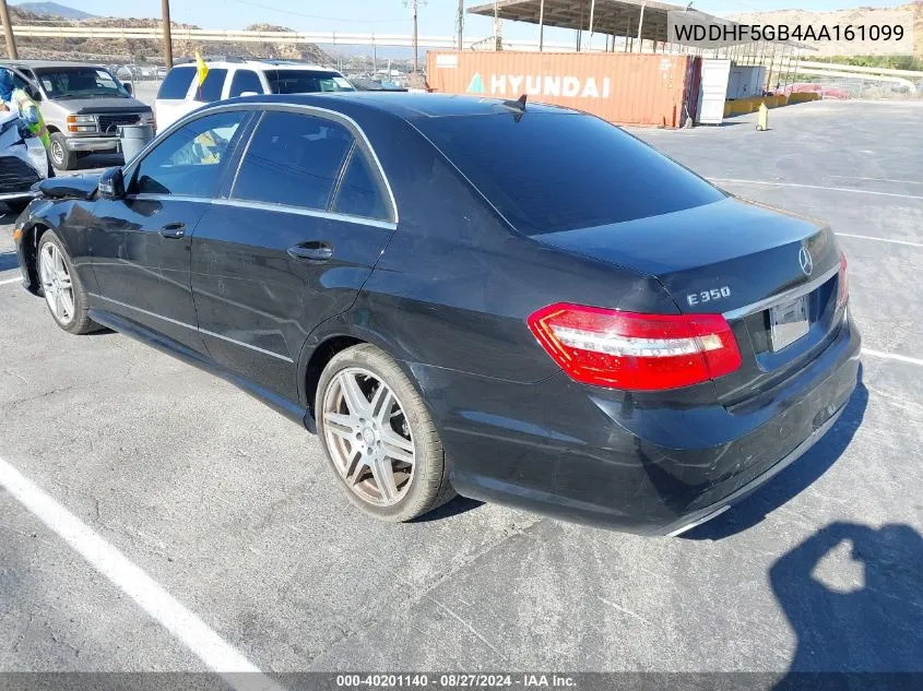 2010 Mercedes-Benz E 350 VIN: WDDHF5GB4AA161099 Lot: 40201140