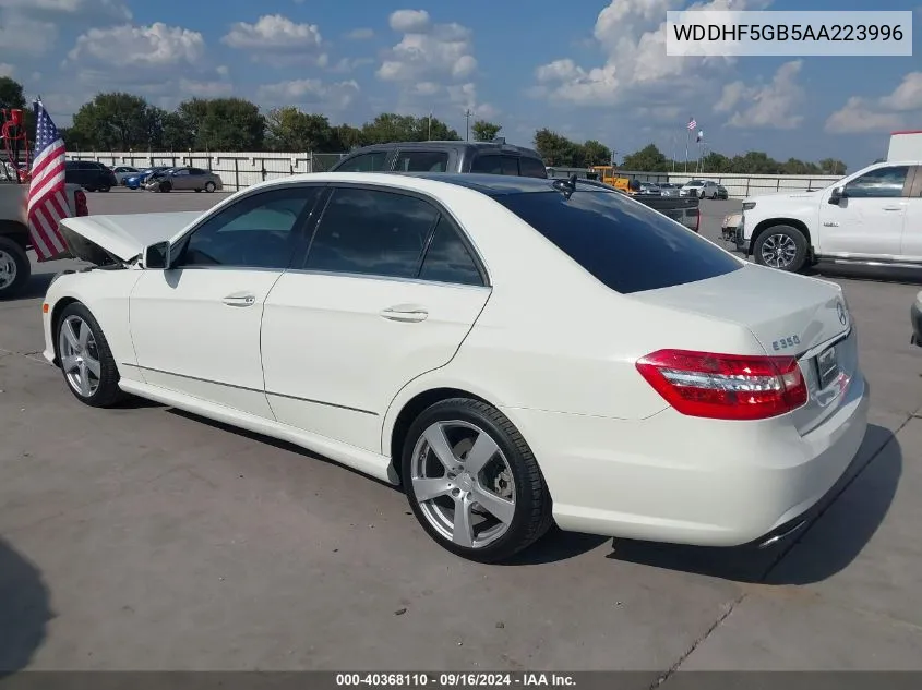 WDDHF5GB5AA223996 2010 Mercedes-Benz E 350