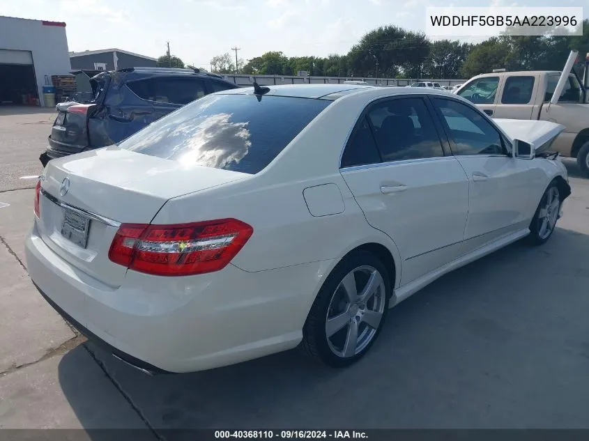 WDDHF5GB5AA223996 2010 Mercedes-Benz E 350