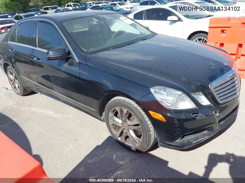 2010 Mercedes-Benz E 350 VIN: WDDHF5GB8AA134102 Lot: 40380069