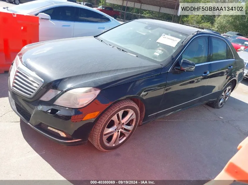 2010 Mercedes-Benz E 350 VIN: WDDHF5GB8AA134102 Lot: 40380069