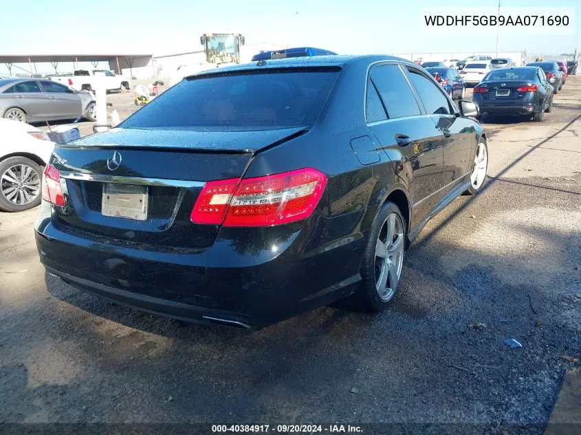 2010 Mercedes-Benz E 350 VIN: WDDHF5GB9AA071690 Lot: 40384917