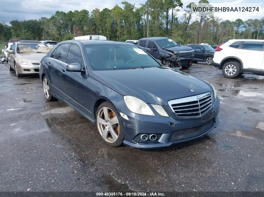 2010 Mercedes-Benz E 350 4Matic VIN: WDDHF8HB9AA124274 Lot: 40385176