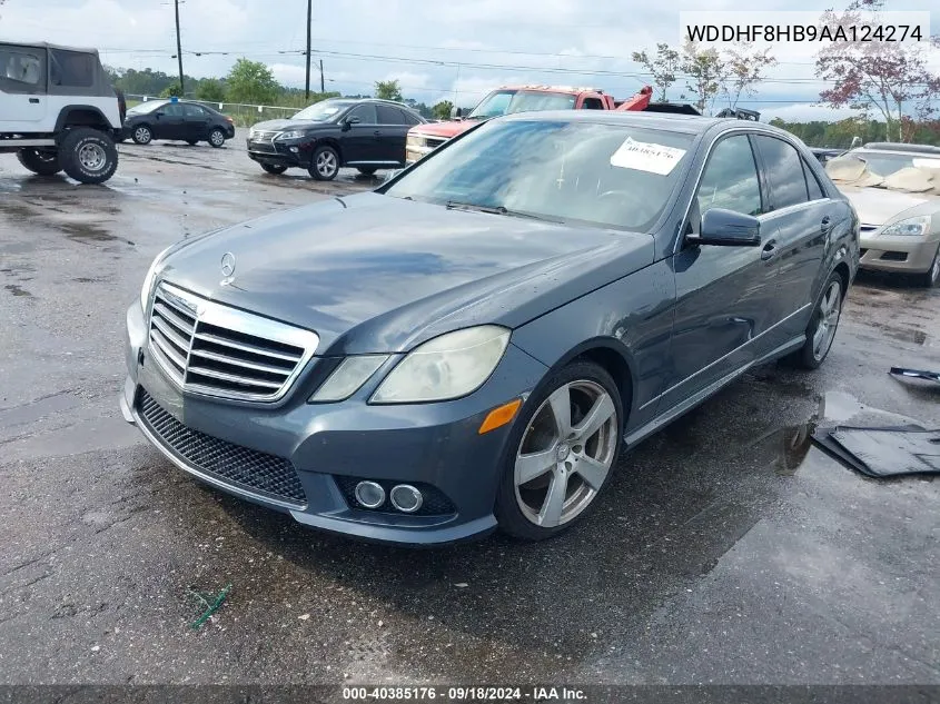 2010 Mercedes-Benz E 350 4Matic VIN: WDDHF8HB9AA124274 Lot: 40385176