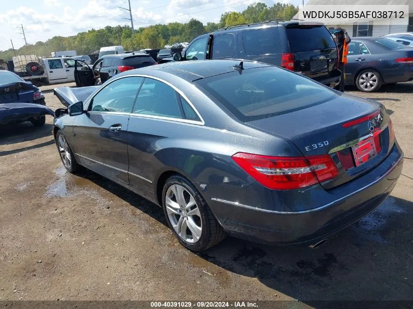 2010 Mercedes-Benz E 350 VIN: WDDKJ5GB5AF038712 Lot: 40391029