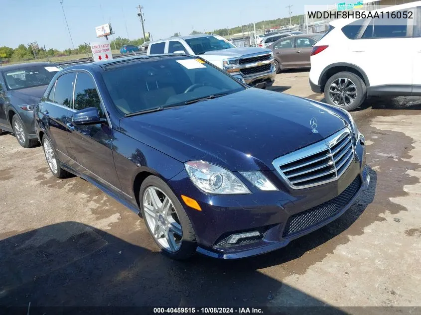 2010 Mercedes-Benz E 350 4Matic VIN: WDDHF8HB6AA116052 Lot: 40459515