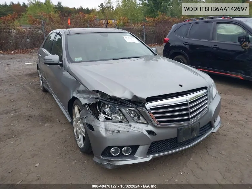 2010 Mercedes-Benz E 350 4Matic VIN: WDDHF8HB6AA142697 Lot: 40470127