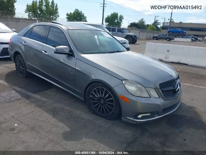 2010 Mercedes-Benz E 550 550 VIN: WDDHF7CB9AA015492 Lot: 40501368