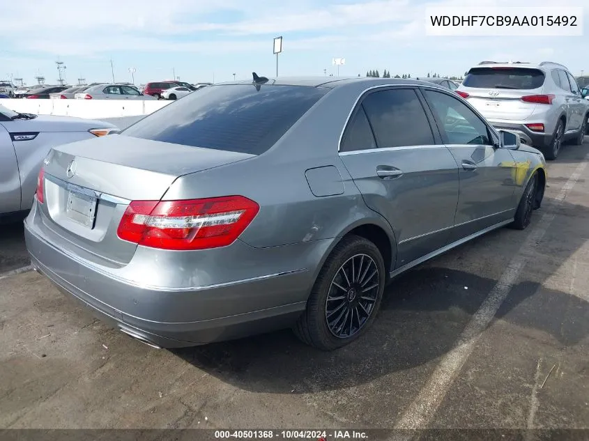 2010 Mercedes-Benz E 550 550 VIN: WDDHF7CB9AA015492 Lot: 40501368