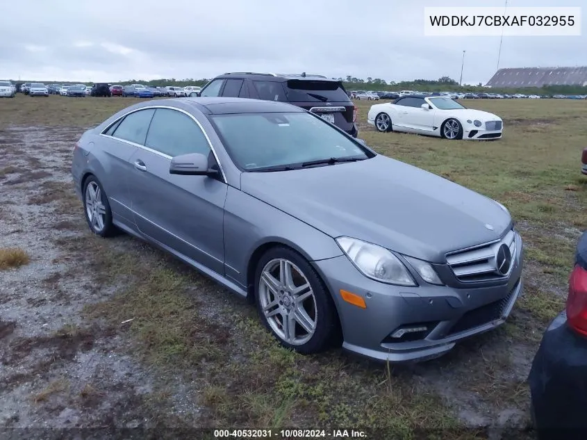 2010 Mercedes-Benz E 550 VIN: WDDKJ7CBXAF032955 Lot: 40532031