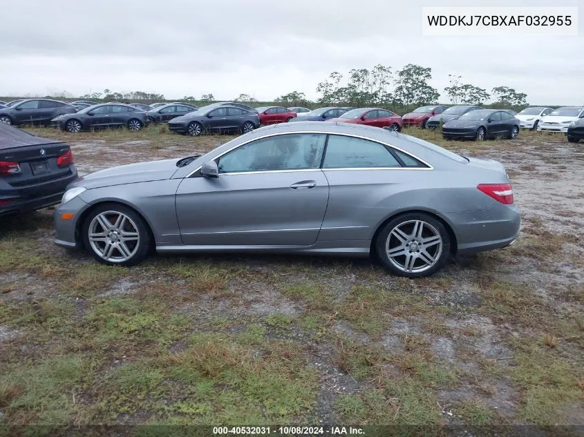 2010 Mercedes-Benz E 550 VIN: WDDKJ7CBXAF032955 Lot: 40532031