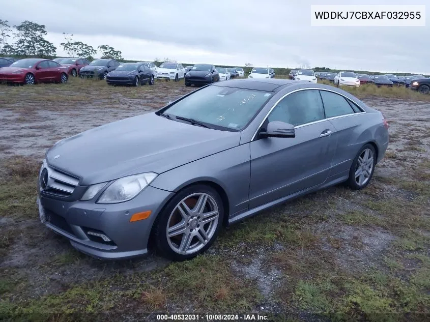 2010 Mercedes-Benz E 550 VIN: WDDKJ7CBXAF032955 Lot: 40532031