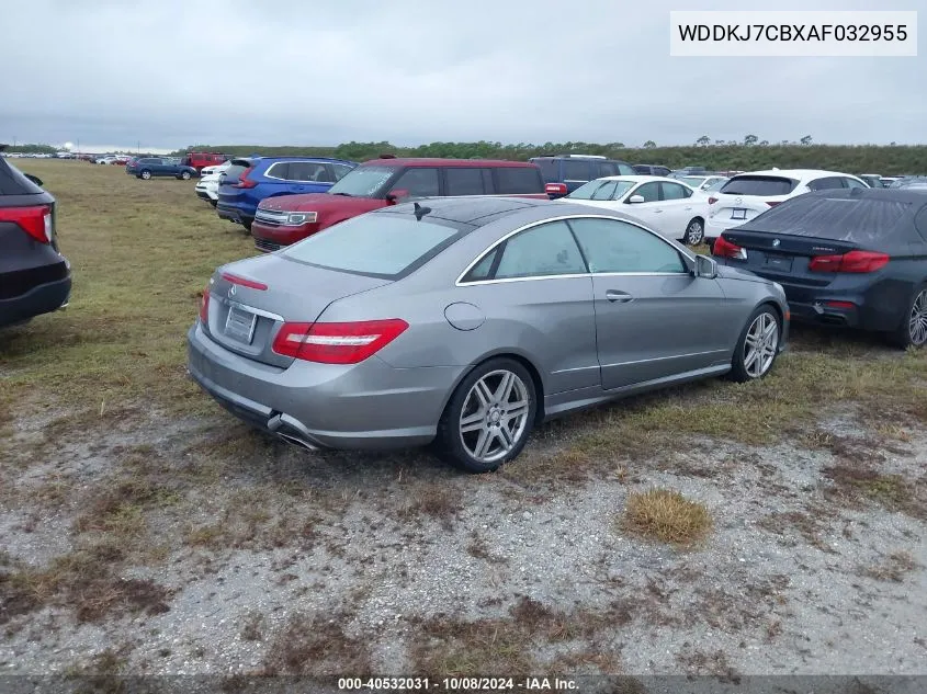 2010 Mercedes-Benz E 550 VIN: WDDKJ7CBXAF032955 Lot: 40532031