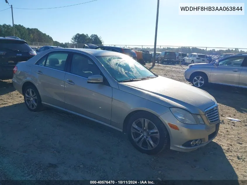 2010 Mercedes-Benz E 350 4Matic VIN: WDDHF8HB3AA063844 Lot: 40576470