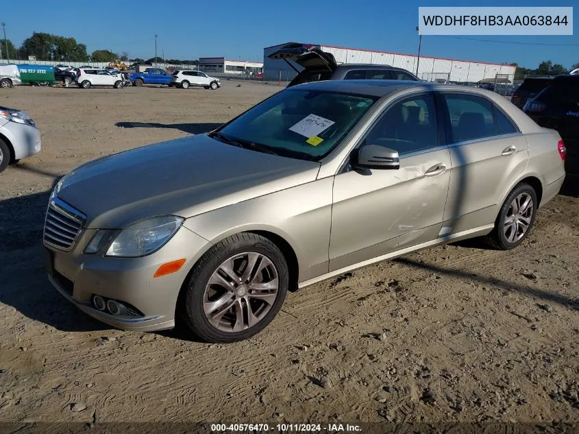 2010 Mercedes-Benz E 350 4Matic VIN: WDDHF8HB3AA063844 Lot: 40576470