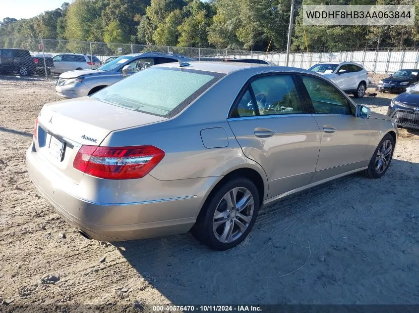 2010 Mercedes-Benz E 350 4Matic VIN: WDDHF8HB3AA063844 Lot: 40576470