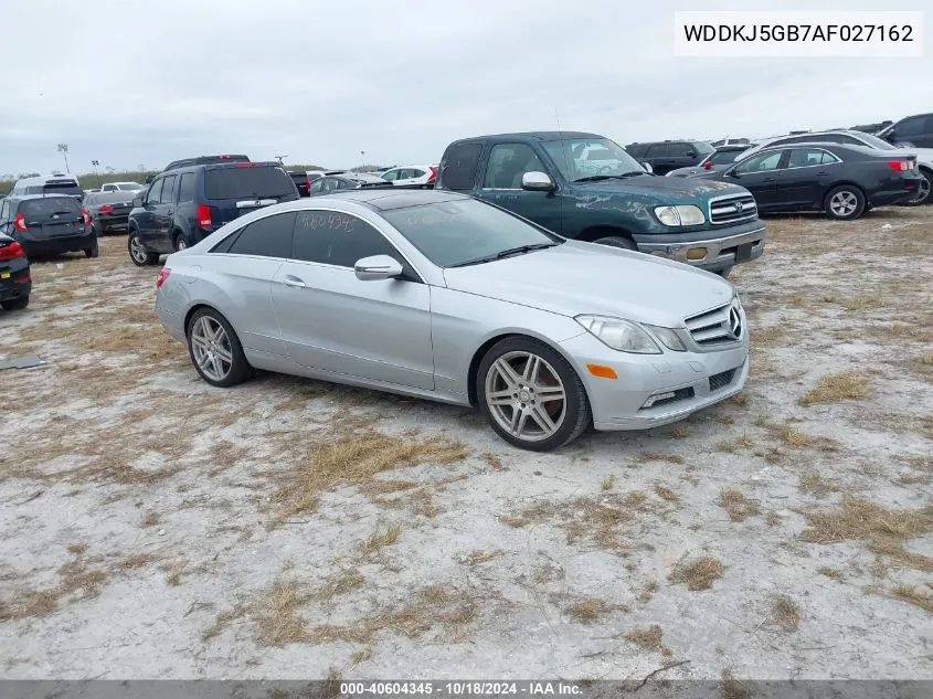 2010 Mercedes-Benz E 350 VIN: WDDKJ5GB7AF027162 Lot: 40604345