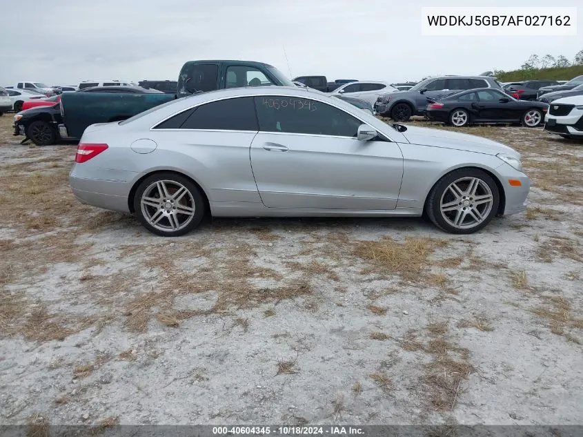 2010 Mercedes-Benz E 350 VIN: WDDKJ5GB7AF027162 Lot: 40604345